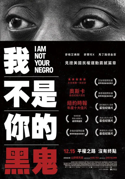 我不是你的黑鬼(2017)海報