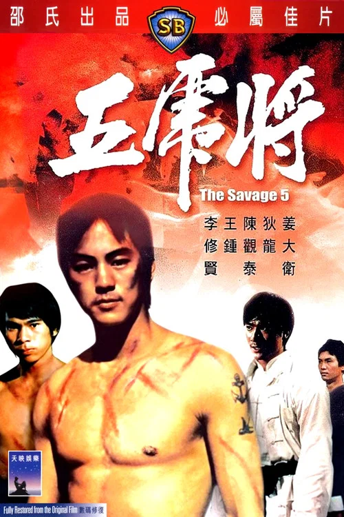 五虎將(1974)海報