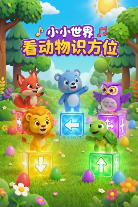 小小世界 看动物识方位(2026)海报