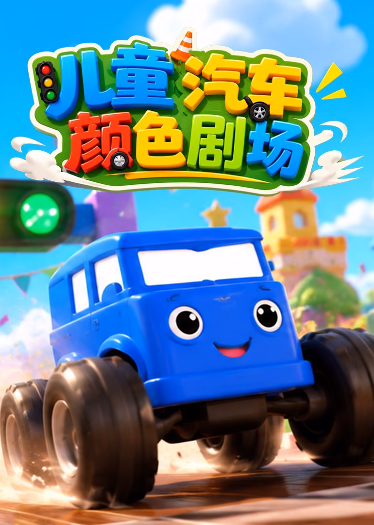 兒童汽車顏色劇場海報