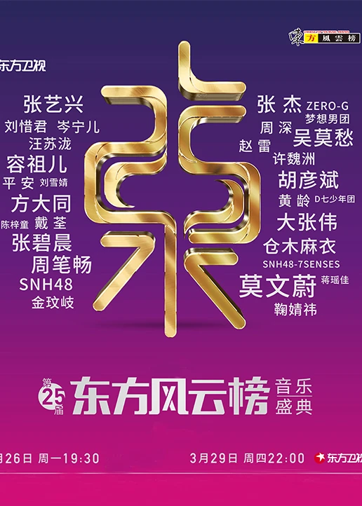 第25屆東方風雲榜(2018)海報