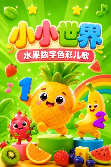 小小世界:水果数字色彩儿歌(2026)海报