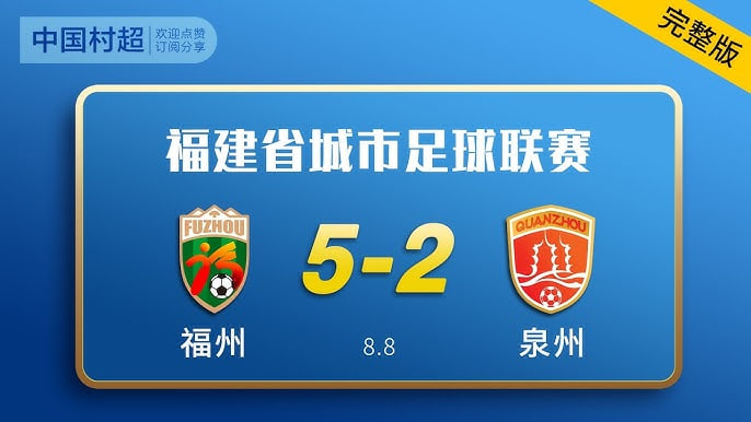 福建省城市足球超級聯賽第10輪全場回放:福州VS泉州(2026)海報
