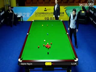 2025斯诺克国际锦标赛64进32 徐思4-6斯蒂芬·马奎尔(朱峰立) 20251103海报