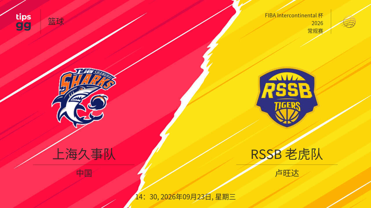2026國際籃聯洲際盃A組小組賽全場回放:上海久事vs RSSB老虎(2026)海報