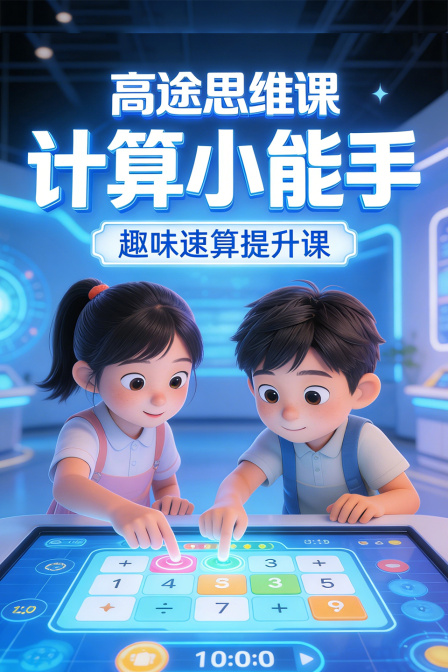 高途思维课 计算小能手 趣味速算提升课(2026)海报