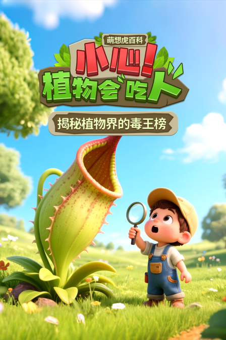萌想虎百科:小心!植物会“吃人”(2025)海报