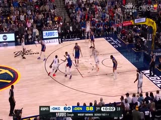 NBA季后赛 雷霆VS掘金 20250510海报