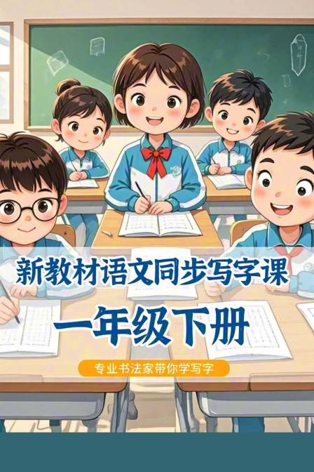 新教材語文同步寫字課一年級下冊(2025)海報
