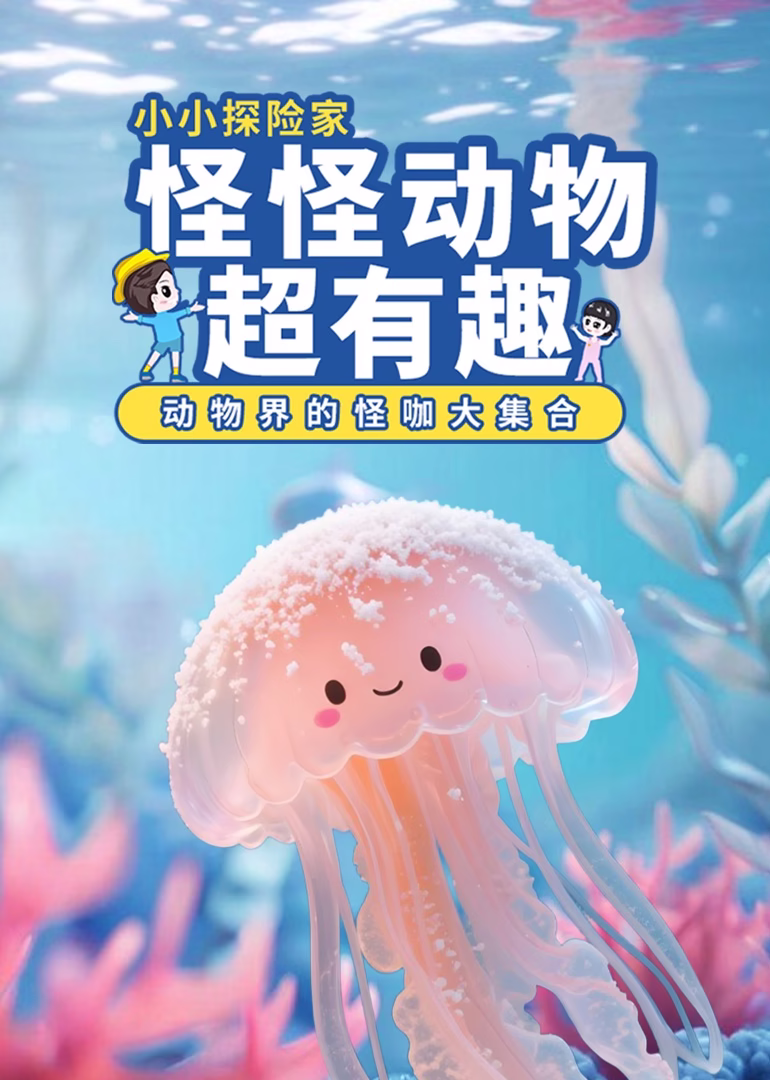 小小探险家:怪怪动物超有趣海报