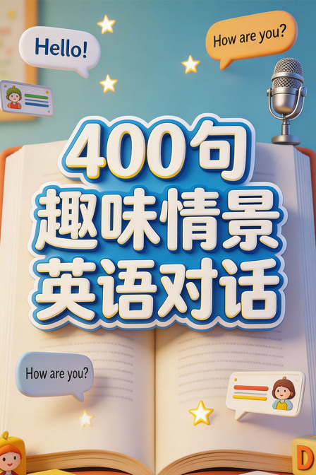 400句趣味情景英語對話(2026)海報