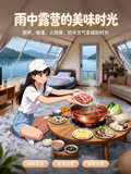 雨中露营的美味时光(2026)海报