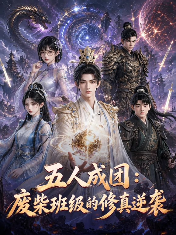 五人成团: 废柴班级的修真逆袭(2026)海报